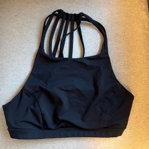 LuluLemon Black Strappy Sports Bra